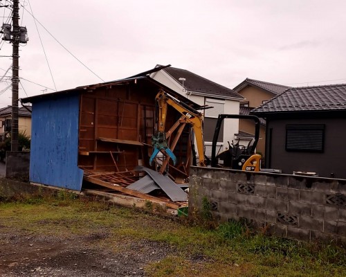 青梅市　倉庫解体工事