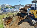 昭島市　駐車場フェンス撤去工事